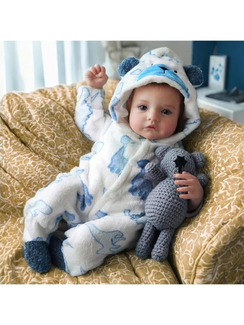 🆕20Inch Cute Soft Vinyl Realistic Baby Doll Elijah Boy Real Life Baby Dolls